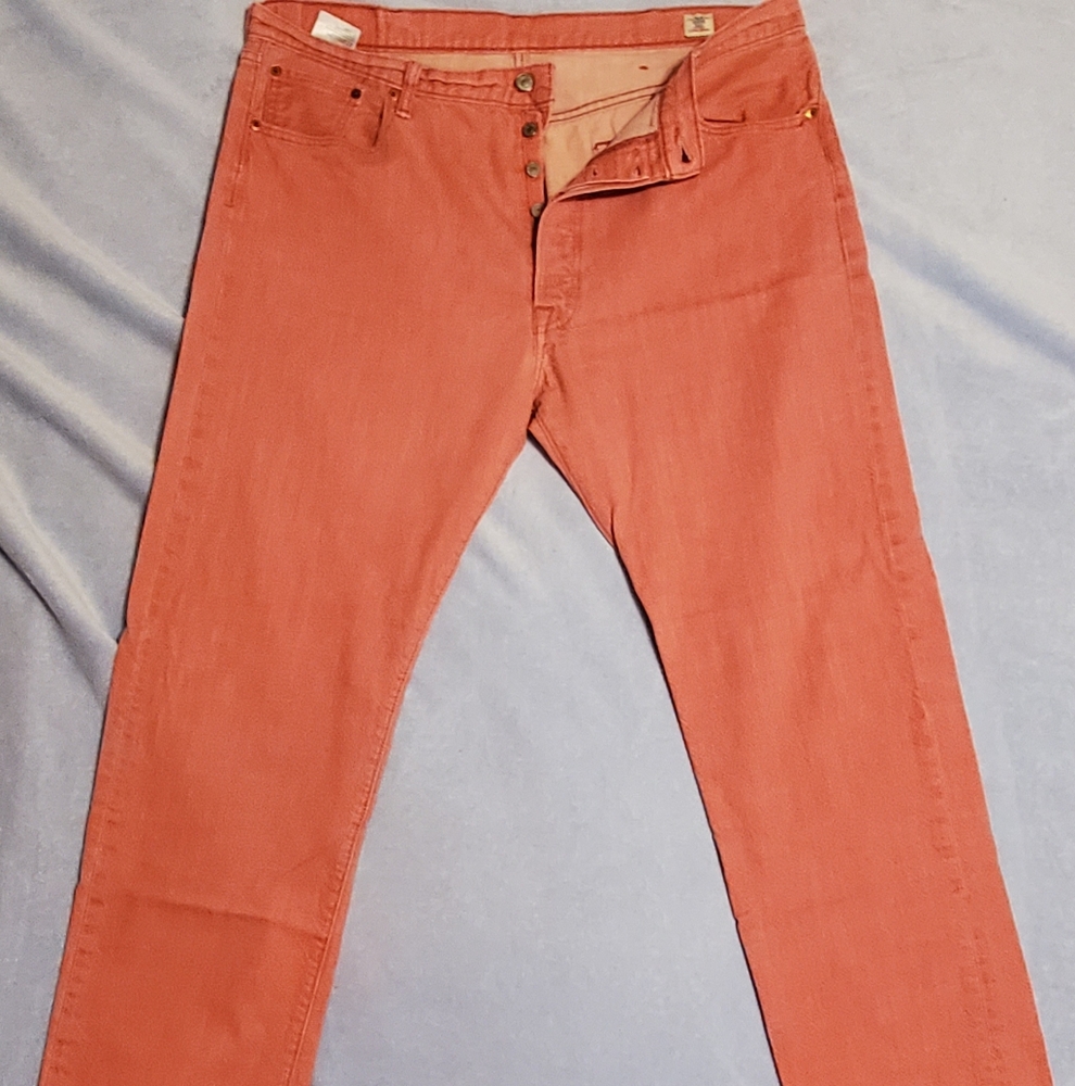 Men's Salmon Levi's 501 White Oak Cone Jeans 40X34